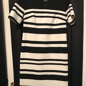 Black & white stripe dress